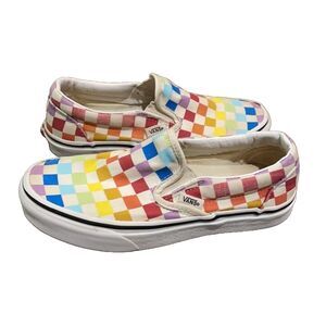 Vans Rainbow Checkerboard Slip-on Sneakers Unisex Size M4 W 5.5 500714